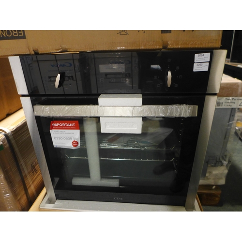3064 - CDA single multi-function oven - model SK310SS/1, H595 x W595 x D567mm (AP.OS.CDA.136) - boxed/seale... 