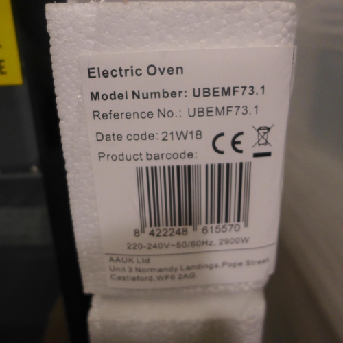 3167 - Viceroy single fan oven - model UBEMF73.1 (AP.OS.APL.005) - boxed/sealed * this lot is subject to VA... 