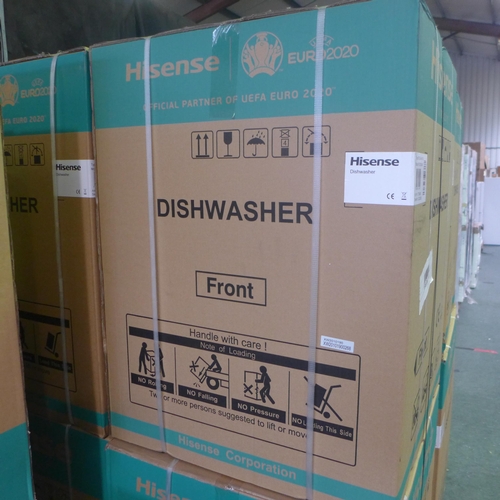 3360 - Hisense fully integrated dishwasher - model HV603D40UK, H815 x W596 x D556mm (AP.DW.HIS.001) - boxed... 