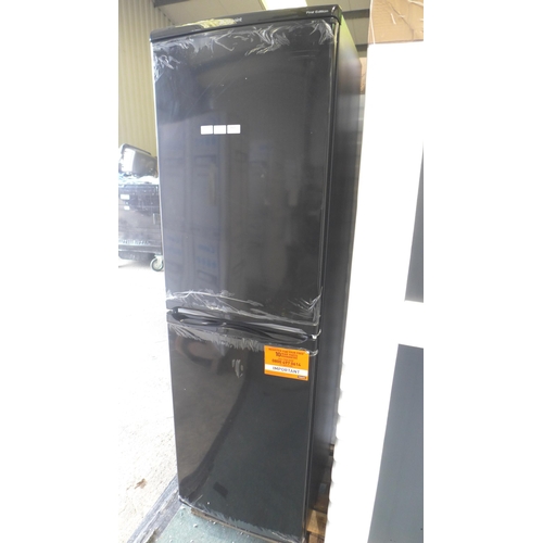 3370 - Hotpoint black first edition 50/50 split freestanding fridge freezer - model HBD5517BUK (AP.FF.HTP.0... 