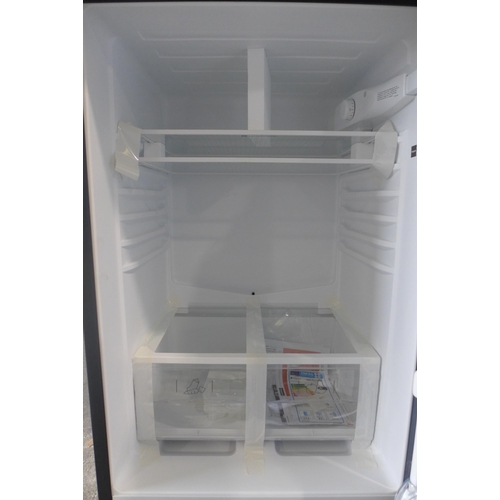 3370 - Hotpoint black first edition 50/50 split freestanding fridge freezer - model HBD5517BUK (AP.FF.HTP.0... 