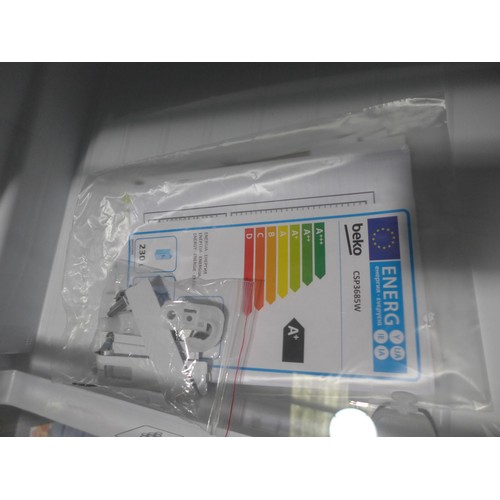 3084 - Beko 60/40 white fridge/freezer - model CSP3685W - (AP.FF.BEK.001) - boxed/sealed * this lot is subj... 