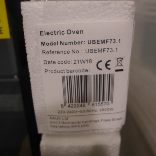 3180 - Viceroy single fan oven - model UBEMF73.1 (AP.OS.APL.005) - boxed/sealed * this lot is subject to VA... 