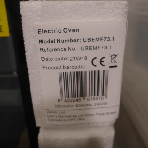 3182 - Viceroy single fan oven - model UBEMF73.1 (AP.OS.APL.005) - boxed/sealed * this lot is subject to VA... 