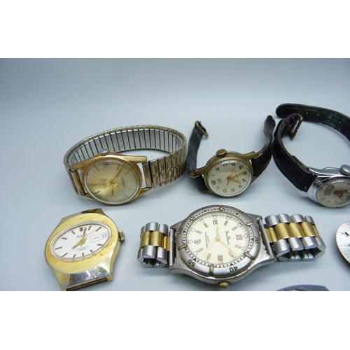 1059 - A collection of watches including a Timex Hopalong Cassidy wristwatch