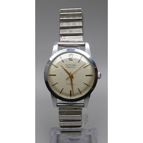 1093 - A gentleman's Nidor 15 jewel Swiss wristwatch