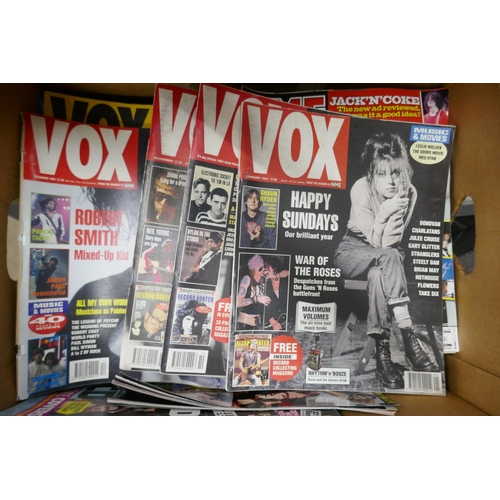 1100 - Music magazines, 1990s and 2000s, NME, Q, Vox, approximately 80 in total **PLEASE NOTE THIS LOT IS N... 