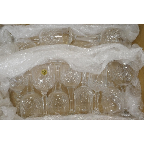 1105 - A box of RCR Italian crystal wine glasses **PLEASE NOTE THIS LOT IS NOT ELIGIBLE FOR POSTING AND PAC... 