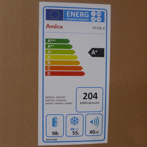 3312 - Amica white 50/50 freestanding fridge/freezer - model FK1964 (AP.FF.AMC.002) - boxed/sealed * this l... 