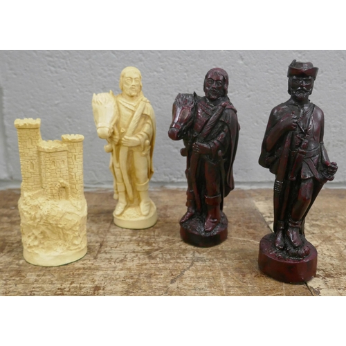 1137 - A set of Robin Hood chess figures **PLEASE NOTE THIS LOT IS NOT ELIGIBLE FOR POSTING AND PACKING**