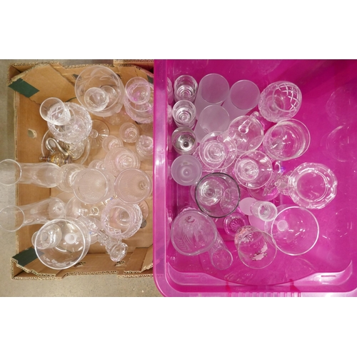 1150 - Two boxes of glassware **PLEASE NOTE THIS LOT IS NOT ELIGIBLE FOR POSTING AND PACKING**