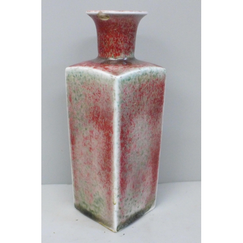 620 - A 19th Century Chinese sang de boeuf vase, a/f, chip to rim, 16.2cm