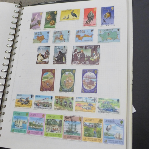 710 - A box of stamps, covers, etc., loose and in albums