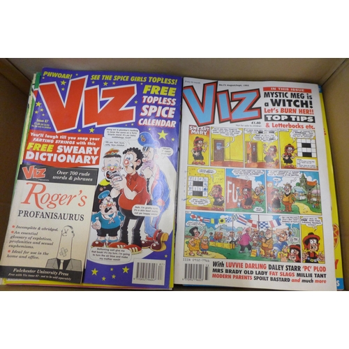 739 - Over 80 Viz comics, 1980s to 1990s