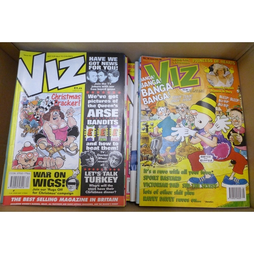 739 - Over 80 Viz comics, 1980s to 1990s