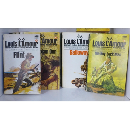 775 - A collection of Corgi Western paperback books