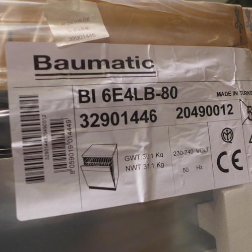 3354 - Baumatic Silent Plus integrated dishwasher - model BI-6E4LB-80 (AP.DW.HVR.008) - boxed/sealed * this... 