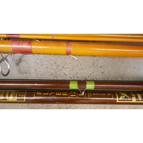 818 - A Bruce & Walker Flyer 12L match rod, 12' and a three-piece rod