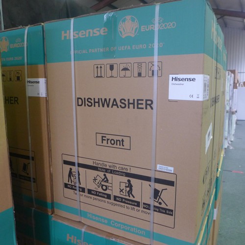 3361 - Hisense fully integrated dishwasher - model HV603D40UK, H815 x W596 x D556mm (AP.DW.HIS.001) - boxed... 