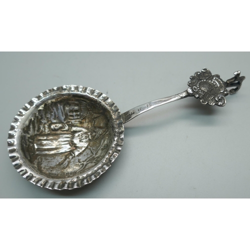 870 - A Norwegian spoon, import marks for London 1902, 25g