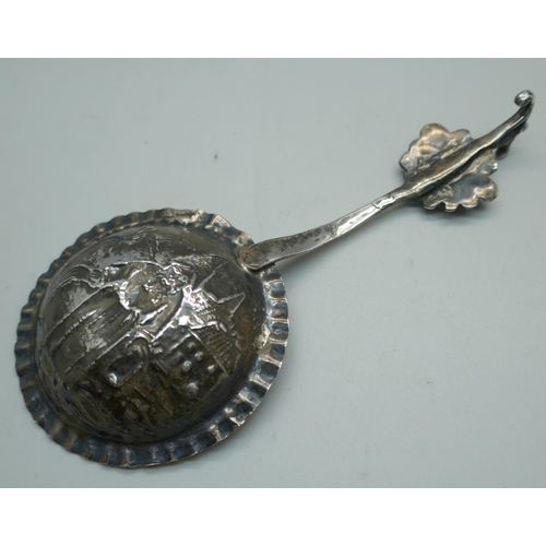 870 - A Norwegian spoon, import marks for London 1902, 25g