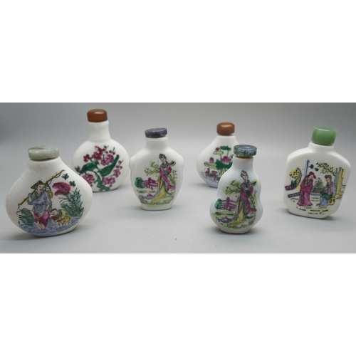 871 - Six Chinese snuff bottles