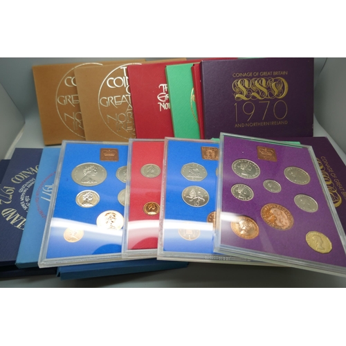 908 - Fourteen Coinage of GB and NI sets