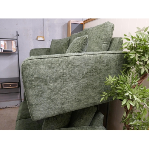 1335 - Green Shada hopsack two seater sofa RRP £849