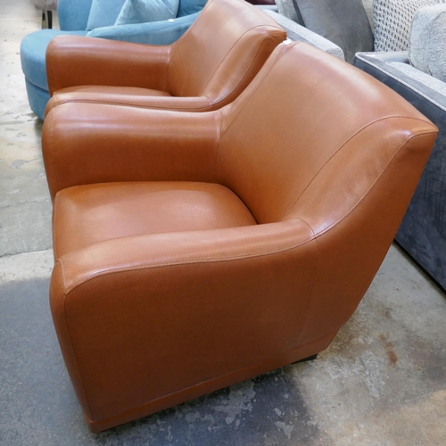 1415 - A Carezza Harpo leather armchair