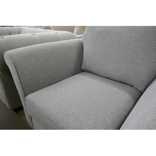1462 - Grey upholstered armchair