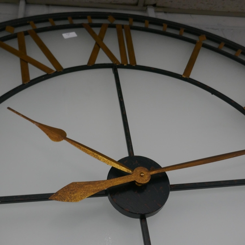 1467 - A 120mm diamond illuminated Westminster clock