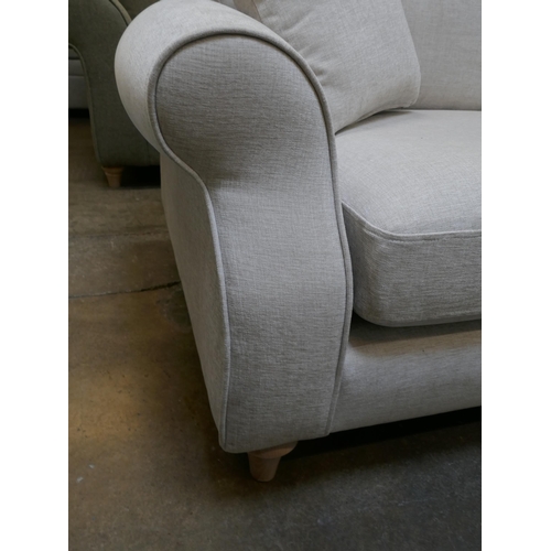 1483 - Light stone upholstered two seater sofa