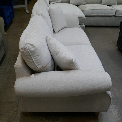 1483 - Light stone upholstered two seater sofa