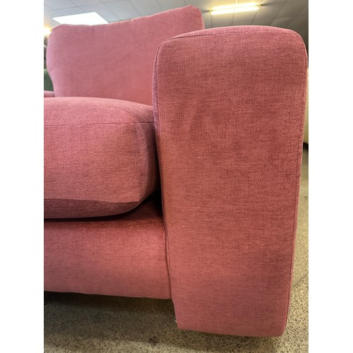 1492 - Sherbert pink upholstered armchair