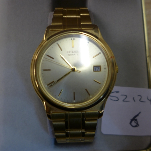 2112 - A gent's Citizen quartz wristwatch, boxed
