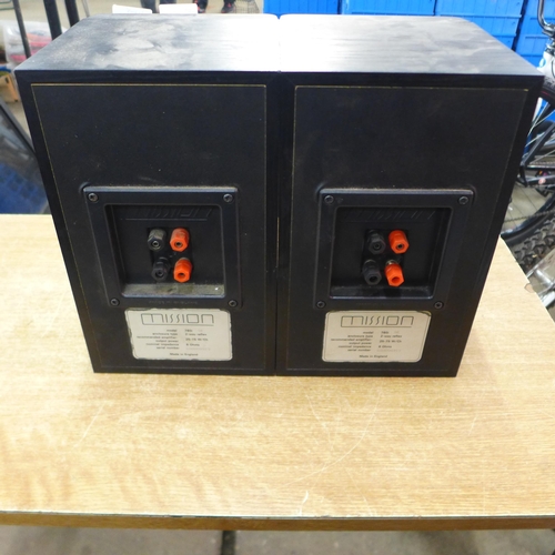 2146 - A pair of Mission 760i 25-75w speakers