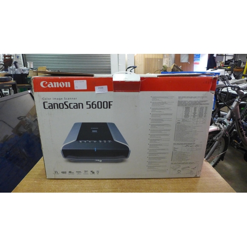 2156 - A Canon Canoscan 5600F colour image scanner - boxed