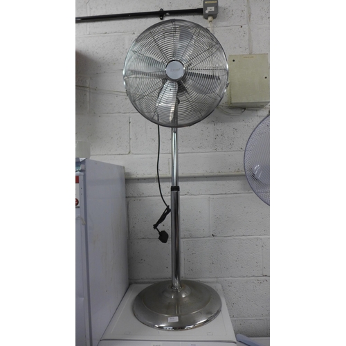 2170 - An Icy-cool multi-function steel pedestal floor fan