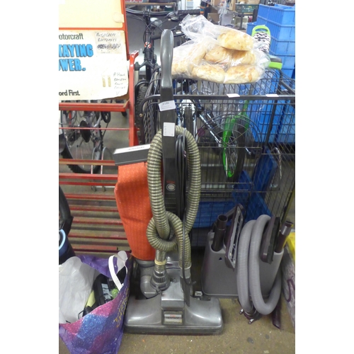 2186 - A Kirby Heritage Turbo (model 1-HE) 240v vacuum cleaner with an assortment of cleaning accessories, ... 