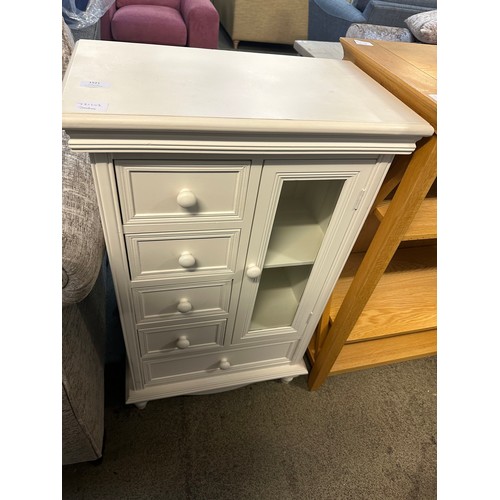 1521 - A mini white combination cabinet