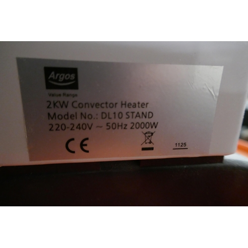 2327A - A Argos value range 2kw convector heater 
(DL10 stand)