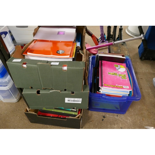 2343 - 4 Boxes of assorted notebooks approx. 80-100 in total