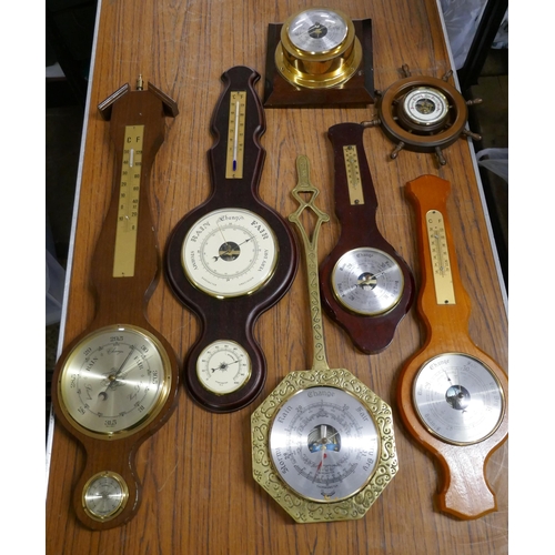 2362 - An assortment of barometers and hygrometers including Weathermaster, Daymaster, etc.