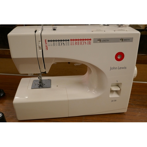 2400 - A John Lewis electric sewing machine (JL125) - boxed