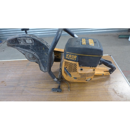 2256 - A Partner AR34PCSAW petrol cut off saw and a Partner K650 Active II petrol cut off saw - both AF