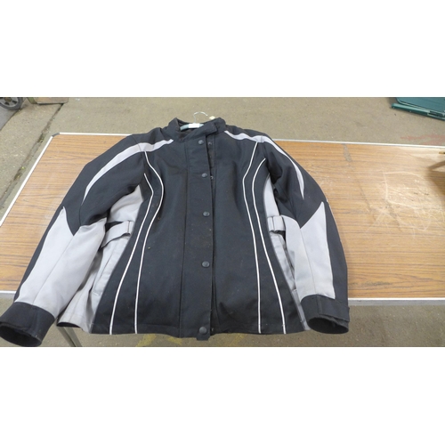 2377 - A JTS motorbike jacket, UK size 20