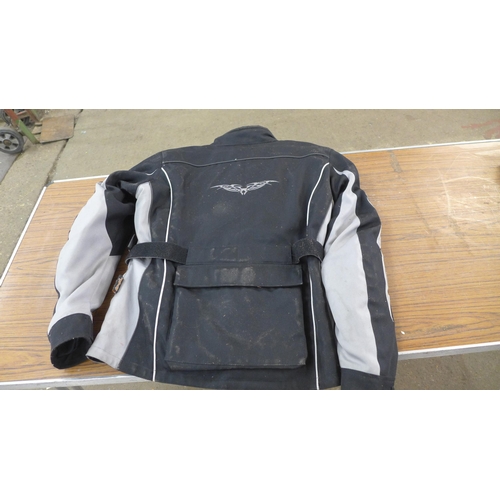 2377 - A JTS motorbike jacket, UK size 20