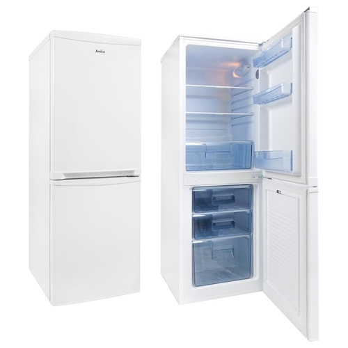 3122 - Amica 50cm freestanding white 50/50 fridge freezer - model FK1974, H1360 x W500 x D560mm (AP.FF.AMC ... 
