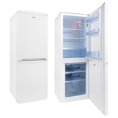 3131 - Amica 50cm freestanding white 50/50 fridge freezer - model FK1974, H1360 x W500 x D560mm (AP.FF.AMC ... 