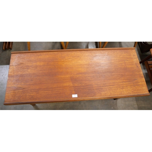 21 - A teak rectangular coffee table